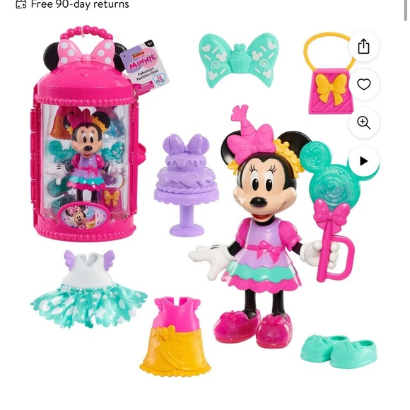 Disney Minnie Mouse Dress-Up Playset - Pink and Purple - Picture 1 of 8